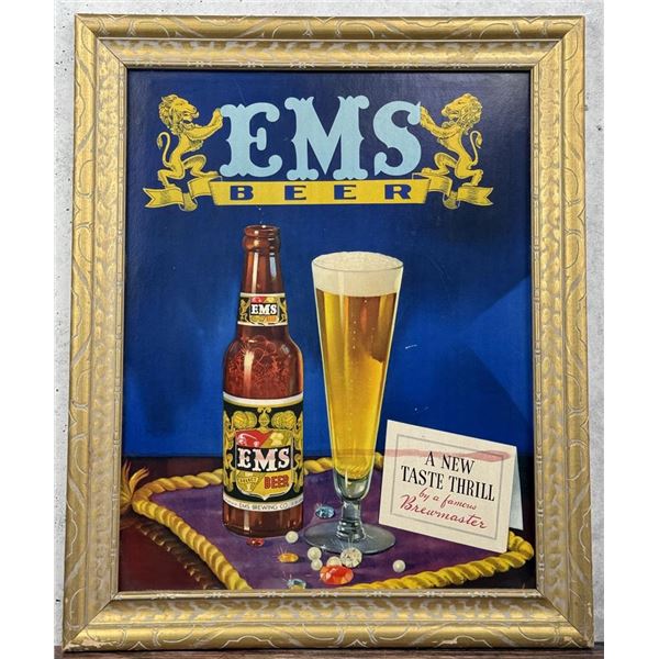 Nick Ems Brewing Beer Sign St Louis Illinois