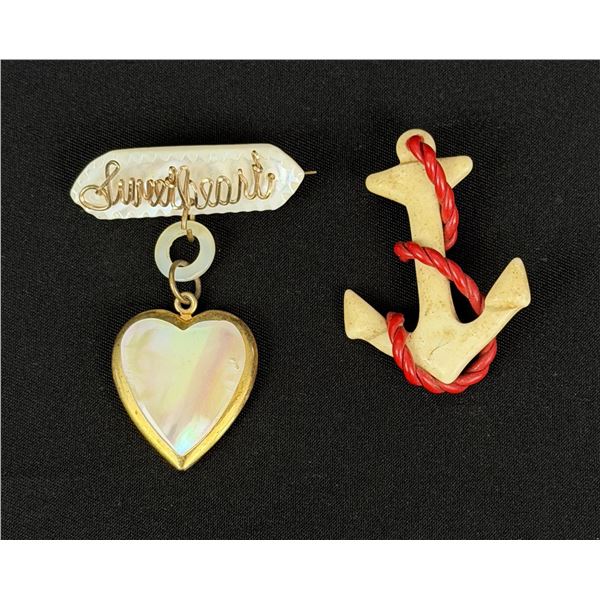 WW2 US Navy Sweetheart Brooches
