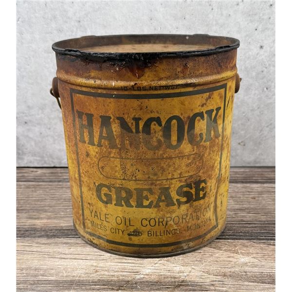 Hancock Grease Tin Can Billings Montana Yale Oil