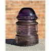 Image 3 : CD 113 Braille Dots Purple Glass Insulator
