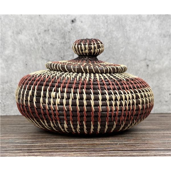 Amazonian Lidded Rainforest Basket
