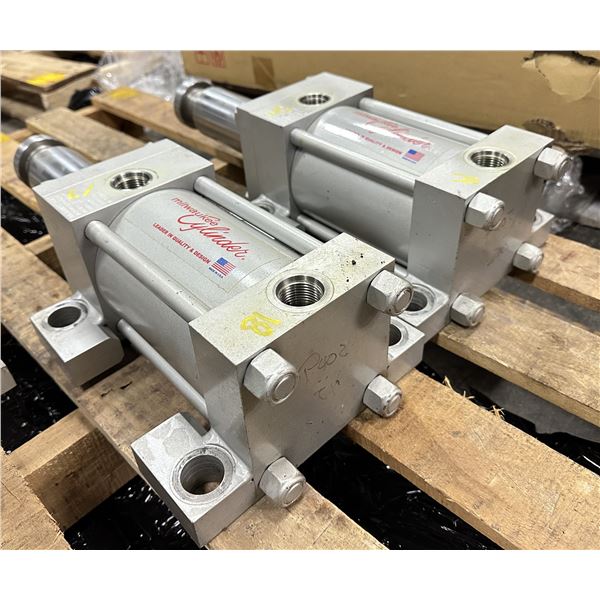 (2) 3000 PSI Milwaukee Model #H-42/K 4" Bore x 4" Stroke Cylinders