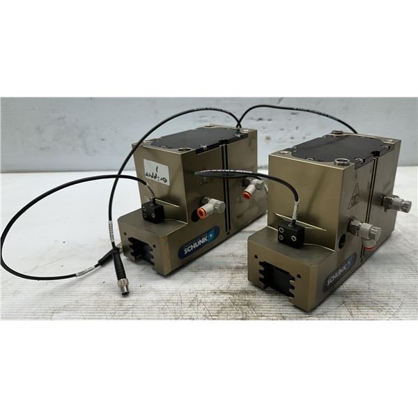 (2) Schunk #PGN+P 160-2-AS 318595 Pneumatic Robot Parallel Grippers