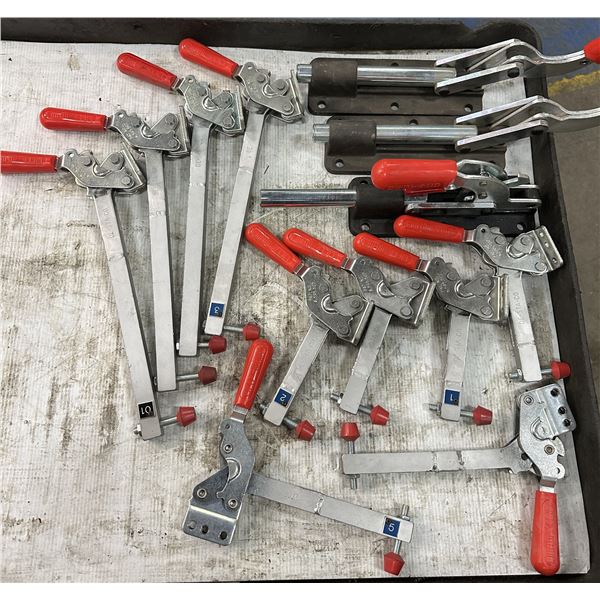 Lot of (13) DE-STA-CO Toggle Clamps