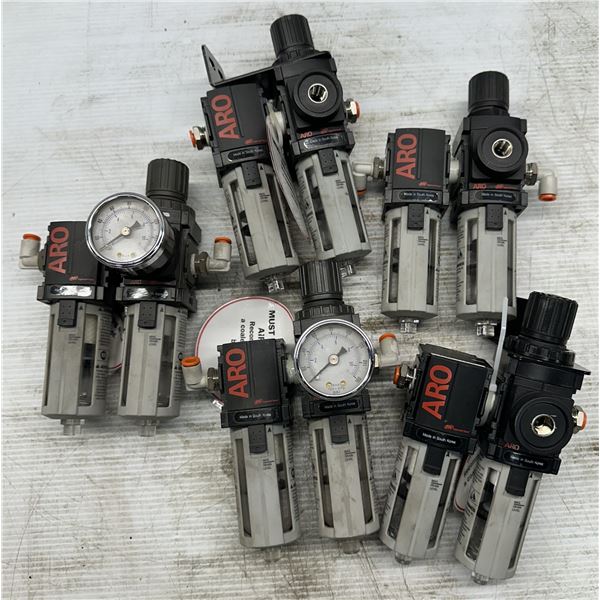(5) ARO #COA491-1 & #COA491-2 Air Regulators w/ Filter Assembly