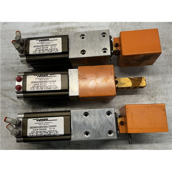 (3) Welker #UB2N050B010DL31A900 Shot Pin Cylinders