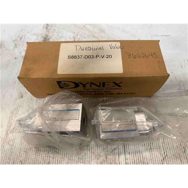 (3) Dynex #S8837-D03-P-V-20 Directional Valves
