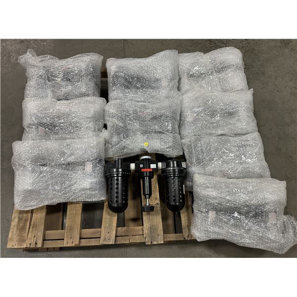Lot of (10) Dixon #R30-08R & #L30-08A Filter Regulator Combo Units