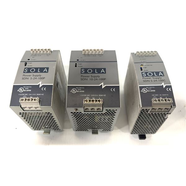Lot of (3) Sola Power Supplies