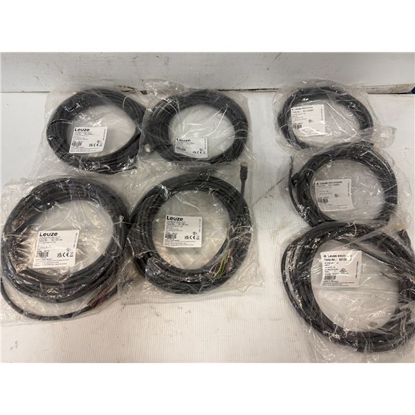 Lot of (7) Leuze Cables
