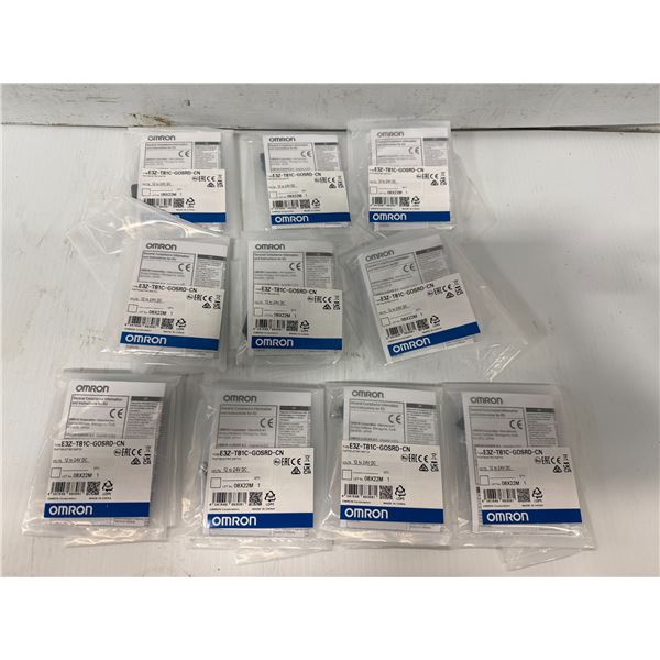 Lot of (10) Omron #E3Z-T81C-G0SRD-CN Sensors