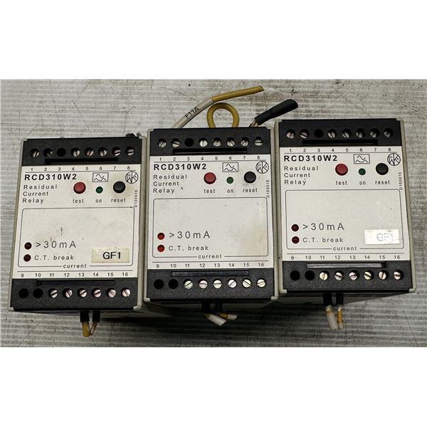 (3) Woka-Elektronik #RCD310W2 Current Relays
