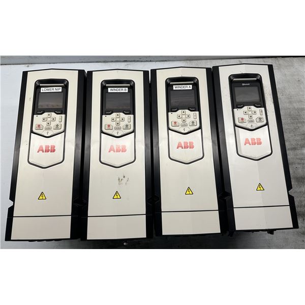 (4) 7.5 HP ABB #ACS880-01-11A0-5 Variable Speed Inverter Drives