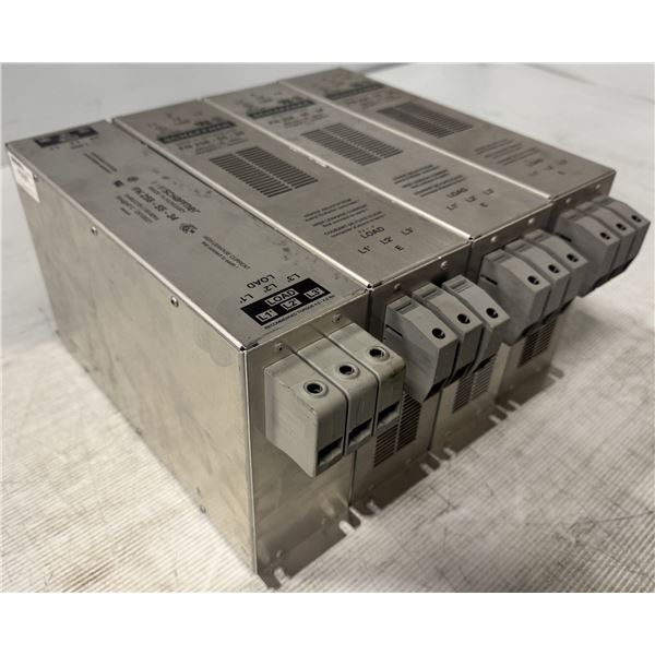 (4) Schaffner/ORMEC #SAC-LF55C Line Filters