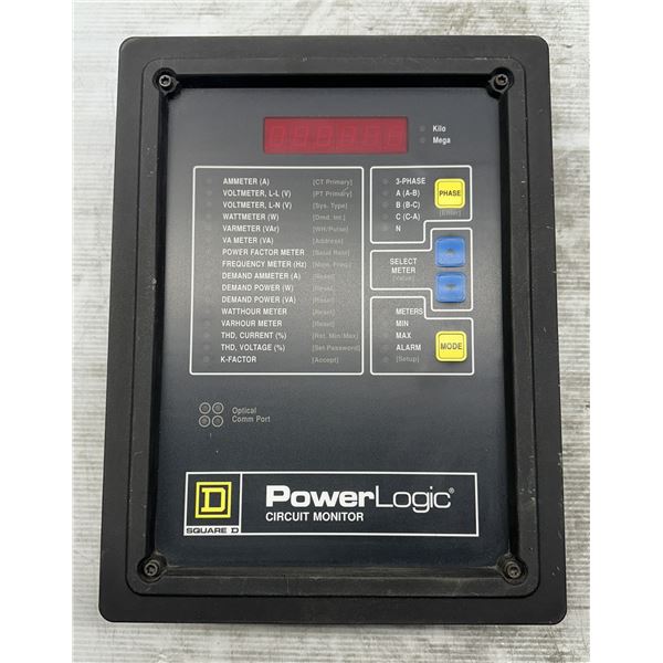 Square D #CM-2350 Class 3020 Power Logic Circuit Monitor
