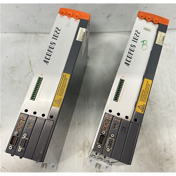(2) B&R Automation #8V1022.00-1 Acopos 1022 Servo Drives