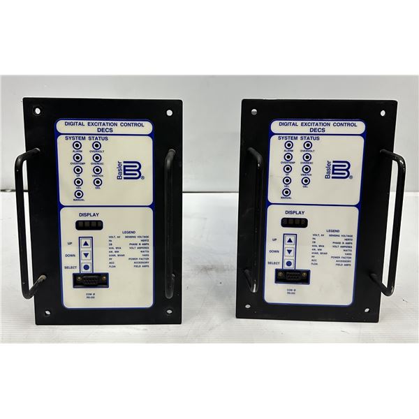 (2) Basler #DECS125-15 Digital Excitation Control Systems