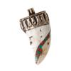 Image 1 : Vintage Tibet Fossilized Shell Horn Pendant (ANT-513)