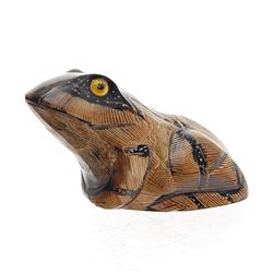 Water Buffalo Horn Scrimshaw Frog RARE  (CLB-453)
