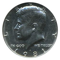 1981 JFK Half Graded MS65 (COI-4937)