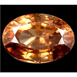 1.4ct Oval Cut Brown Natural Zircon Unheated (GEM-14426)