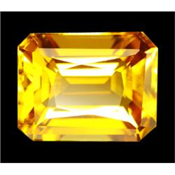 7.43ct Emerald Cut Golden Yellow Citrine (GEM-14462C)