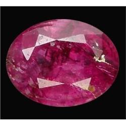 1.14ct VS Top AAA Oval Cut Violet Ruby Mogok  (GEM-17415)