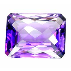 59.55ct Glitter Purple Amethyst Emerald Checker Cut (GEM-19186)