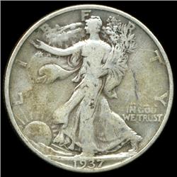 1937S Walking Liberty Half Dollar Better Grade (COI-5981)