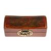 Image 1 : Chinese Leather Covered Pillow Box  (CLB-178)