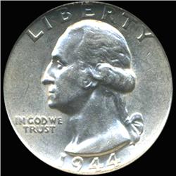 1944 Washington Silver Quarter Graded GEM (COI-6203)