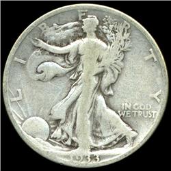 1933S Walking Liberty Half Dollar Better Grade (COI-5979)