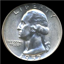 1952 Washington Silver Quarter Graded GEM (COI-6190)