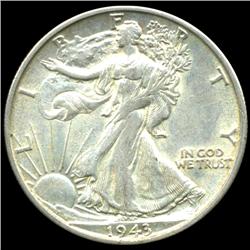 1943S Walking Liberty Half Dollar Hi Grade AU++ (COI-5976)