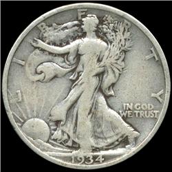 1934 Walking Liberty Half Dollar Better Grade (COI-5968)