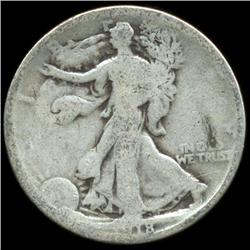 1918 Walking Liberty Half Dollar Circulated (COI-5947)