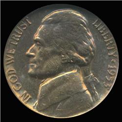 1953 Jefferson Nickel Graded GEM Rainbow Toned (COI-6212)