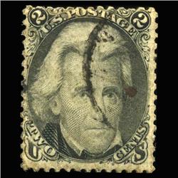 1861 RARE US 2c Jackson Postal Stamp Better Grade (STM-0219)