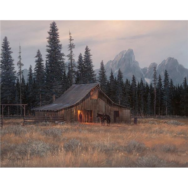 Gene Speck, oil on board