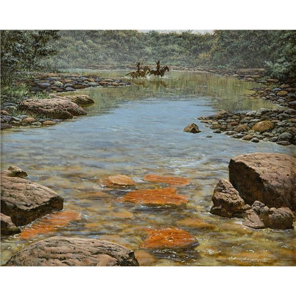 Frank Magsino, three oils