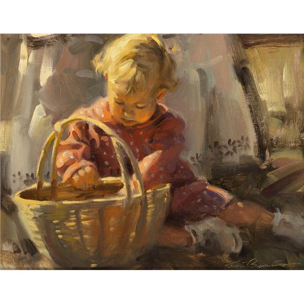 Tom Browning and Leslie DeMille, oil and pastel