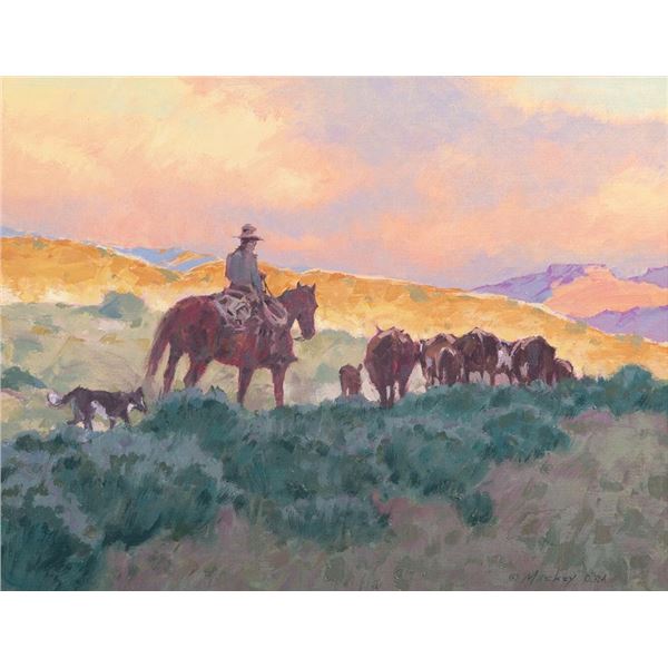 Kim Mackey, oil on canvasboard