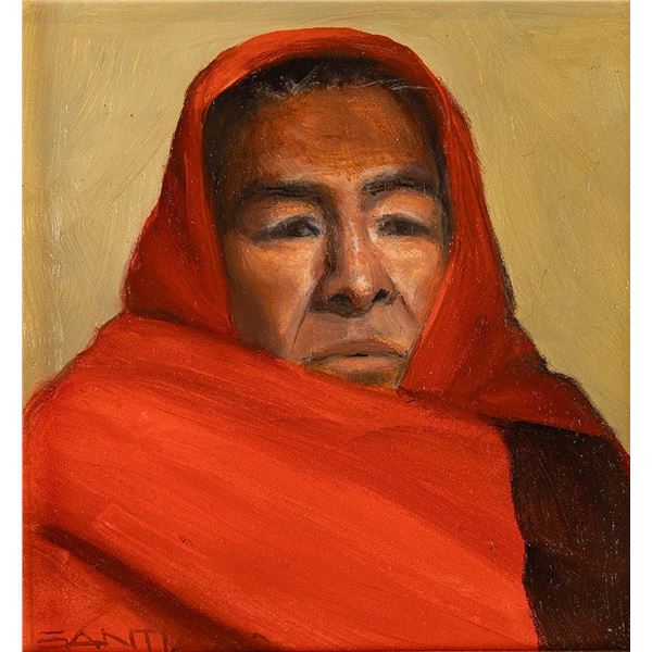 Roseta Santiago, oil on board