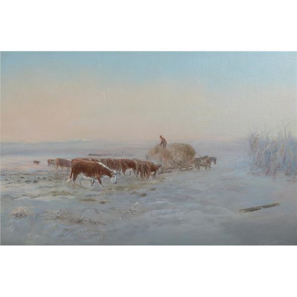 William Standing, oil on canvasboard