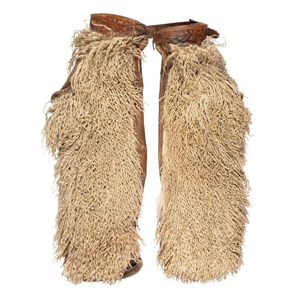 White Wooly Chaps, 36" long