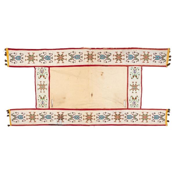 Sioux Beaded Saddle Blanket, 31.5" x 66"
