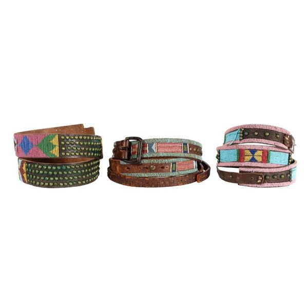 Three Crow Beaded Belts,