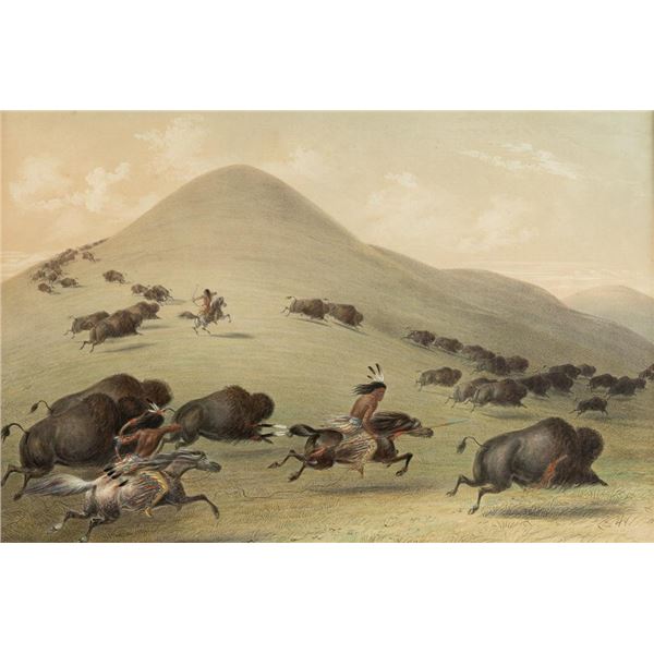 George Catlin, lithograph