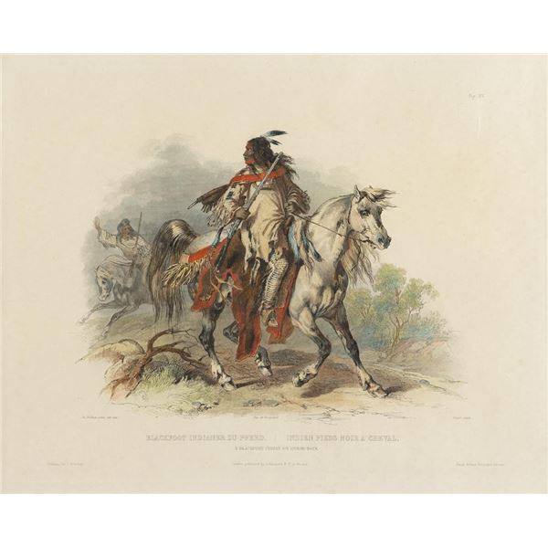 Karl Bodmer, handcolored lithograph