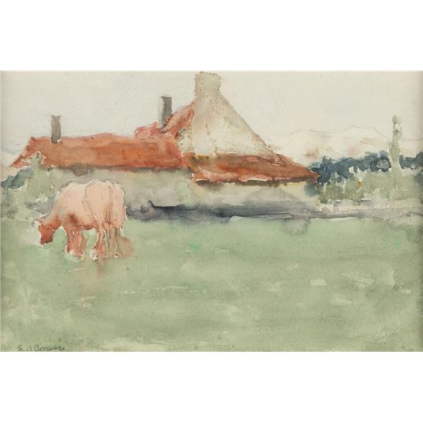 Eanger Irving Couse, watercolor